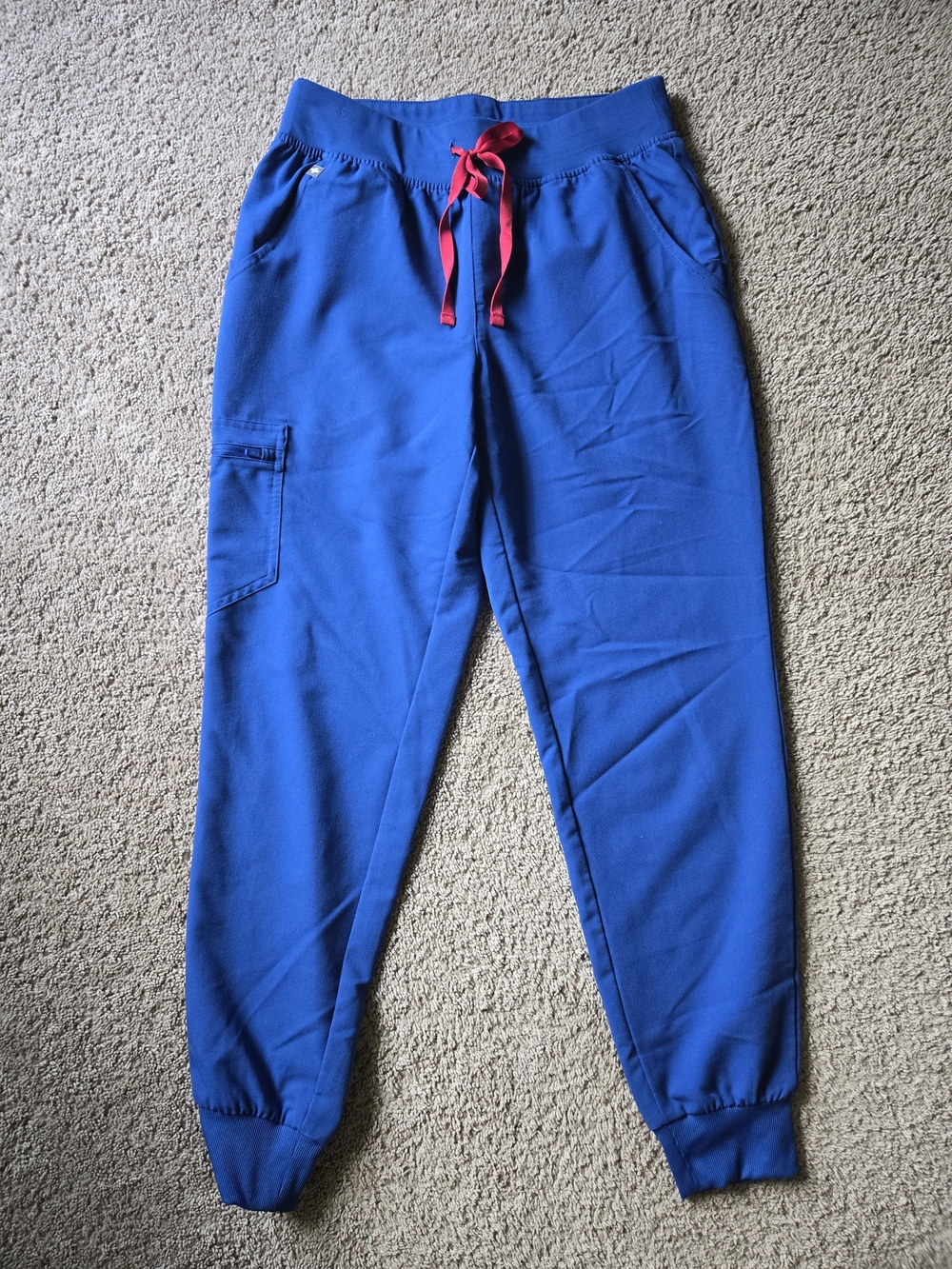 FIGS Winning Blue Zamora Jogger Scrub Pants - Size Small